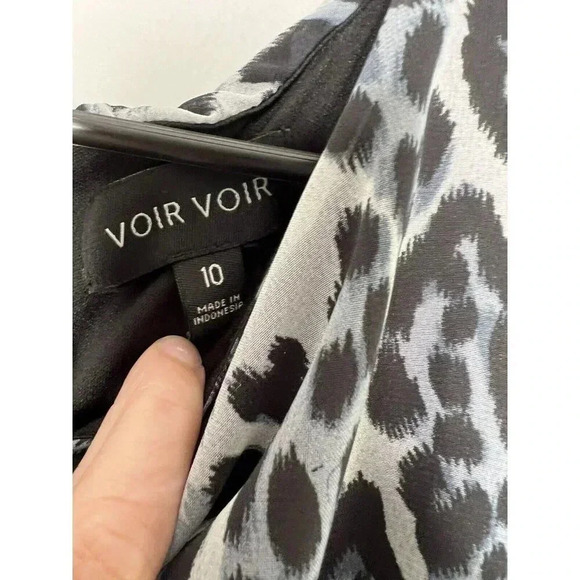 Voir Voir ANIMAL PRINT SLEEVELESS FIT & FLARE DRESS Leopard Cheetah 10 NEW 1368 - Picture 4 of 5